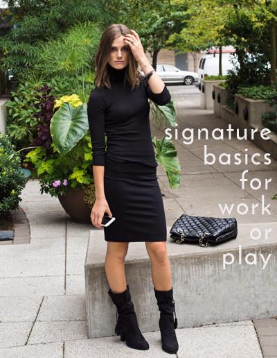 Tiffany Bean is our newest designer from Portland, OR. This LBD is a heavier knit material - so flattering!