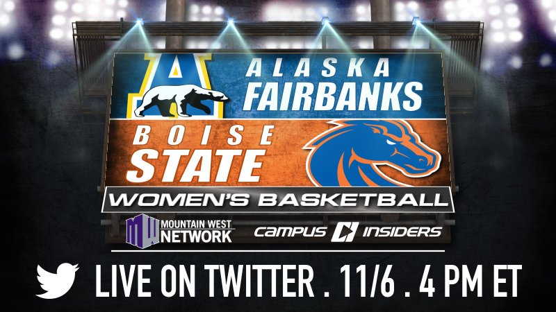 MountainWest's tweet image. A Twitter birdie named Larry is ready for some 🏀. We are too - so we're bringing you #UAFvsBOISE on Sunday! #golive