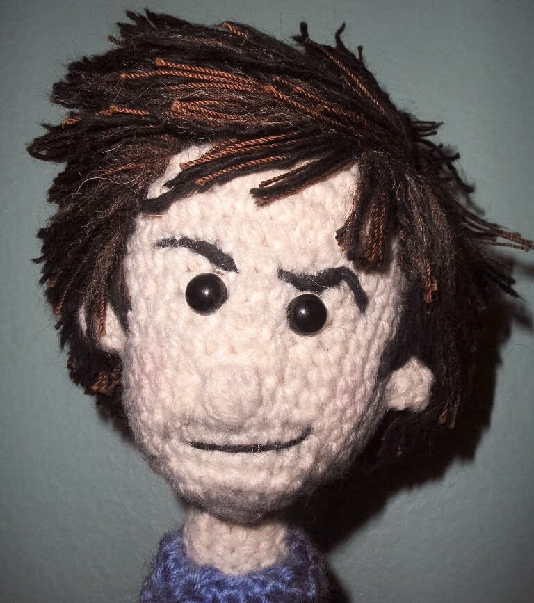 sarallel's tweet photo. I'm a fiber artist & made this yarn version of @thedylanmoran. Would love to present it to him at the Seattle show tomorrow! #OffTheHookTour https://t.co/Ffa5m4Zr83
