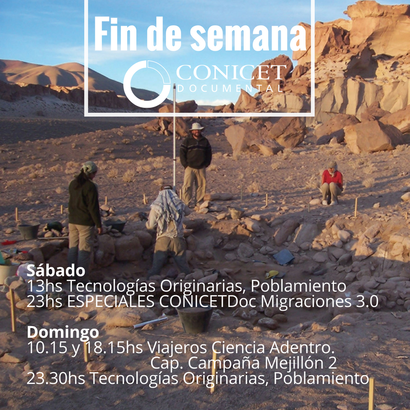 CONICETDoc's tweet photo. Fin de semana, comienzo del disfrute! Descubrí tu país con los documentales de #CONICETDoc x @_TECtv Canal 22.5 de @tvdigitalar @Min_Ciencia https://t.co/7GD0NLPC3Z