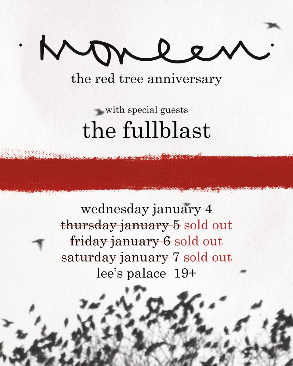 The Fullblast (@thefullblastrip) on Twitter photo FOURTH SHOW ADDED w/<a href="/dotmoneendot/">the real moneen</a>, Jan 5 at <a href="/LeesPalaceTO/">Lee's Palace</a>. Insanity.
Tickets on sale tomorrow at NOON! Last call!
ticketf.ly/2flmSd2 FOURTH SHOW ADDED w/<a href="/dotmoneendot/">the real moneen</a>, Jan 5 at <a href="/LeesPalaceTO/">Lee's Palace</a>. Insanity.
Tickets on sale tomorrow at NOON! Last call!
ticketf.ly/2flmSd2
