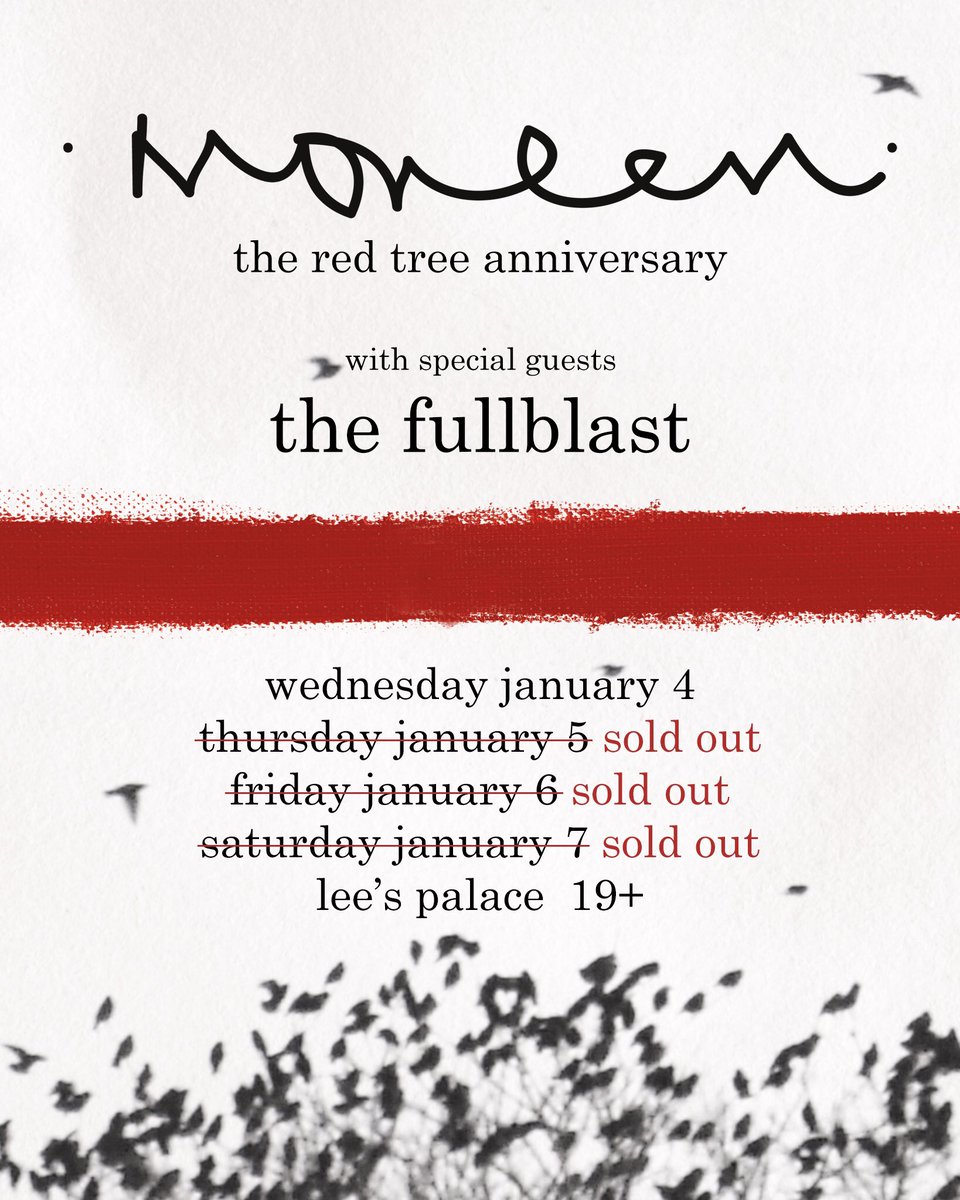 Can't believe the reaction to these shows. We're going to add one more. We love you all.
Jan 4. On sale tmrw @ noon: ticketf.ly/2flmSd2