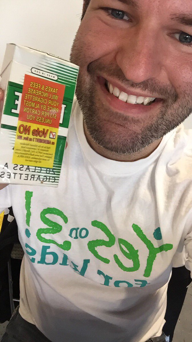 This pack of cigarettes wants you to vote no? Um, sorry, cheap cigs -- we are voting YES Missouri's kids. <a href="/RYH4KMO/">RaiseYourHandforKids</a>