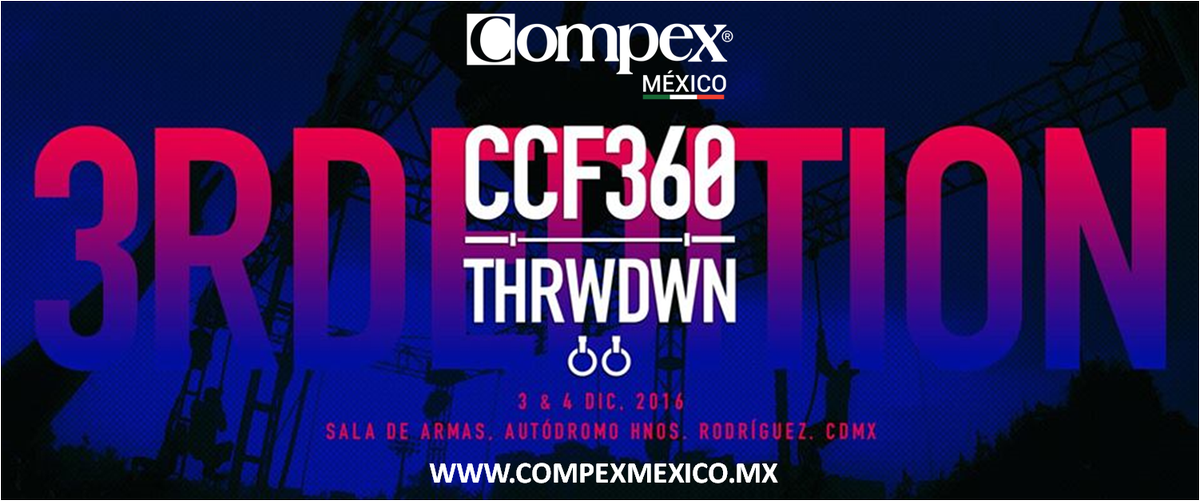 Es Oficial!
#CompexMexico estará presente en la 3a edición del #ccf360throwdown CDMX
Visita compexmexico.mx #Compex #CCMT #Crossfit