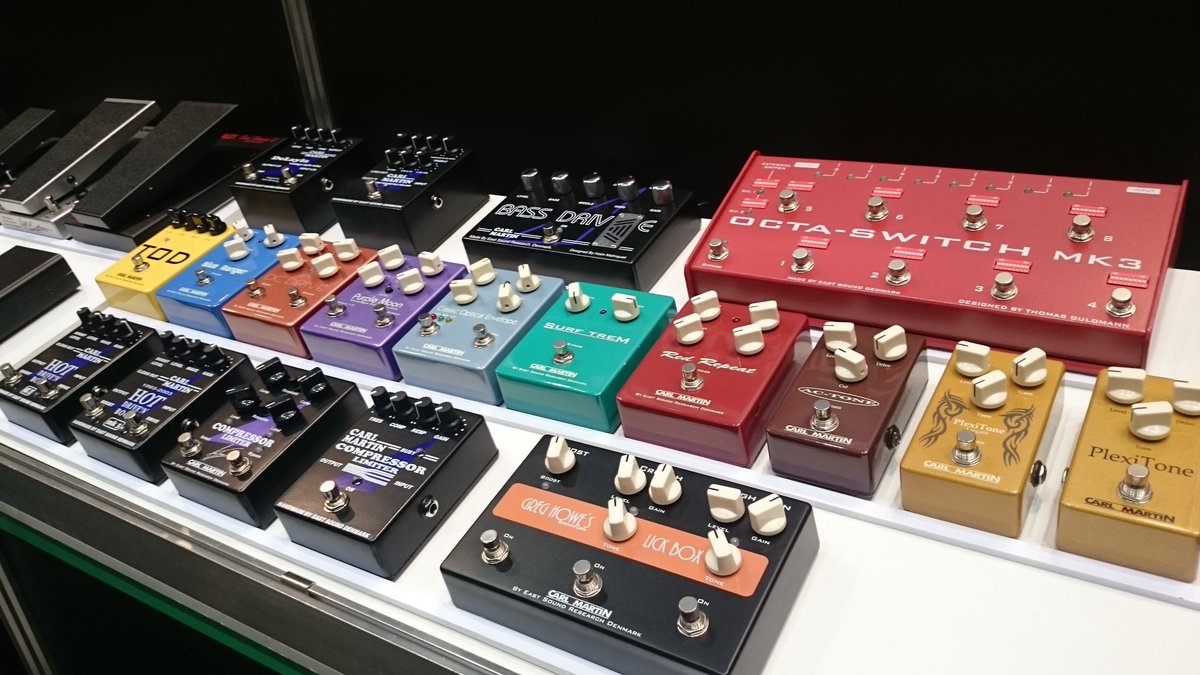 HookUp_Official's tweet photo. 2016楽器フェア、二日目です。フックアップ取り扱い #CarlMartin #Morley #PikeAmplification #Aalberg #VitalAudio など各種エフェクターを展示してお待ちしています。
試奏可能ですのでお気軽にお声かけください。 https://t.co/lznqNcq1io