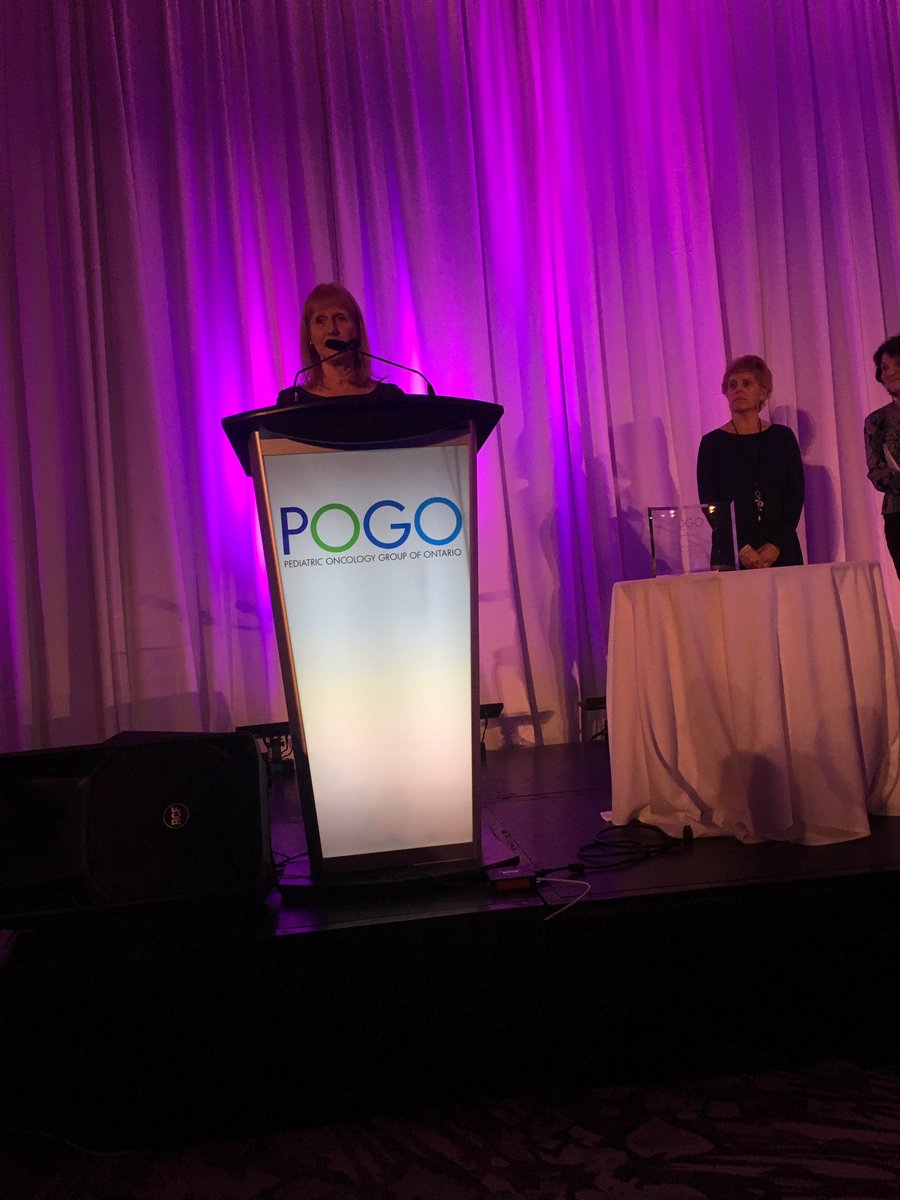 PedOncPaul's tweet photo. Dr. Jackie Halton from @CHEOhospital accepts the POGO Companion Award at #POGOSymp2016 https://t.co/uy2FoD5mol