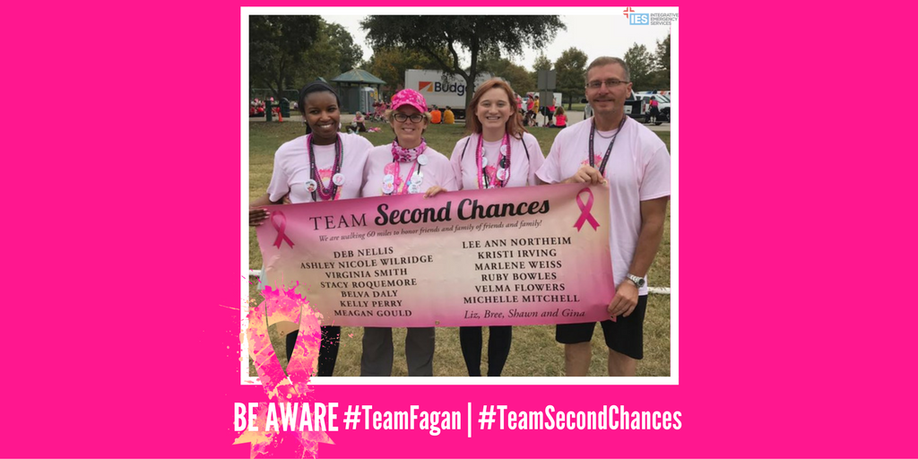 IESHealthcare's tweet photo. Today, #TeamSecondChances started the 60-mile walk for #The3Day Walk. Read #IES Dr. Fagan's story here: https://t.co/VkMHC6BDou #TeamFagan https://t.co/o9cisryLBB