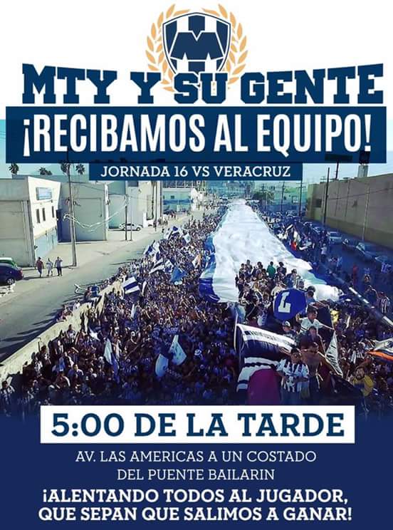 lapandilla10sur's tweet photo. Mañana todos a recibir al equipo. Que sepan que no están solos. Todos a apoyar a la Pandilla!🔵⚪🔵 #VamosRayados https://t.co/eW2Ez4n6xd