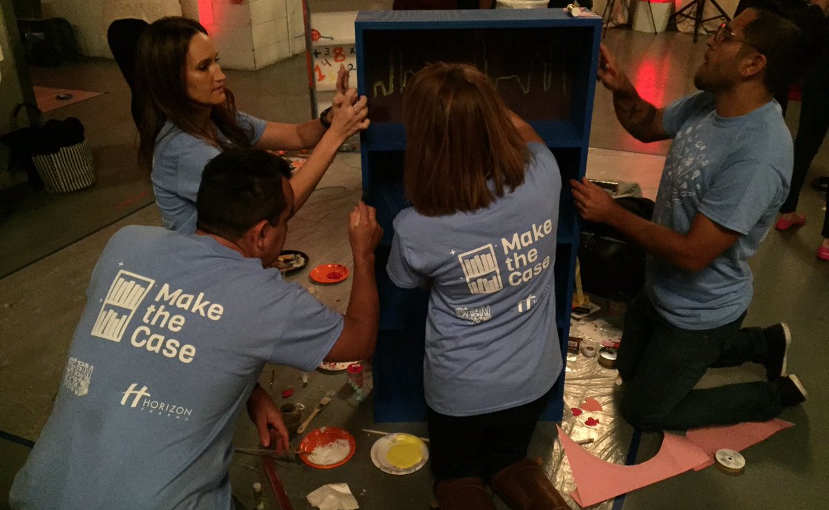 HorizonNews's tweet photo. We're excited to participate in #MakeTheCase2016 with @OpenBooks - may the best bookcase win. https://t.co/fo60jlZdbR
