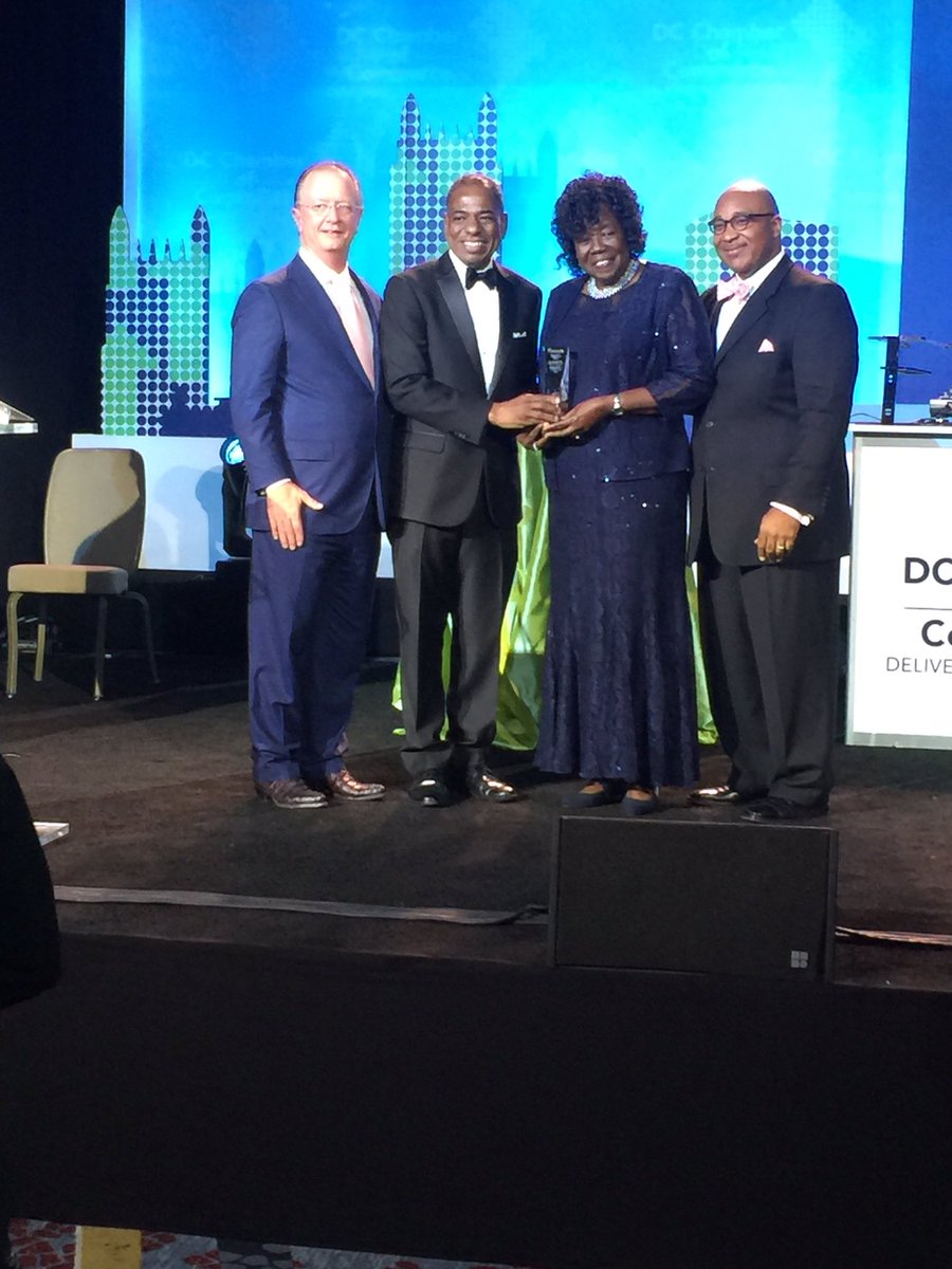 JMA_Solutions's tweet photo. Congratulations to our President & CEO @JanAdams_JMA01 for receiving the @dcchamber 2016 Community Impact Award #DcChamber #ChambersChoice https://t.co/b0hW5DDjWm