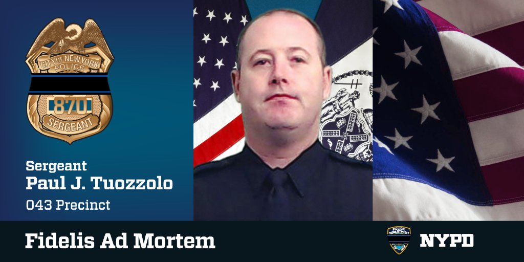 On behalf of your family at the 66Pct Sgt Tuozzolo may you rest in peace. #FidelisAdMortem #ThinBlueLine <a href="/NYPD43Pct/">NYPD 43rd Precinct</a>