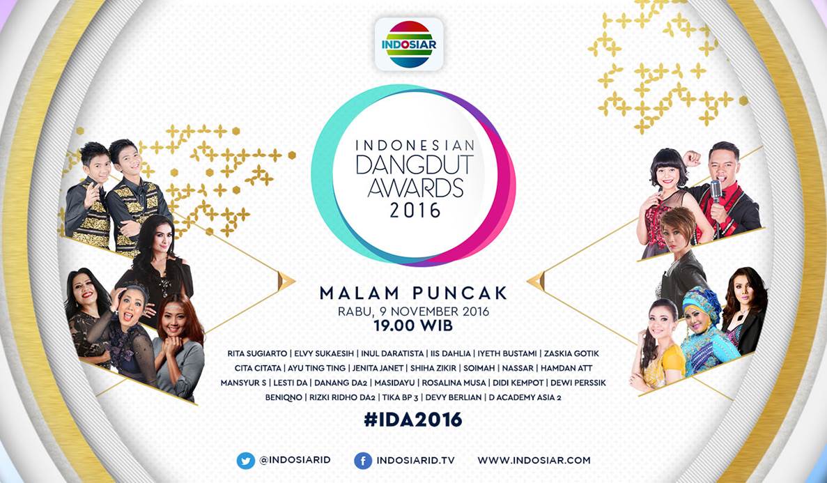 Nonton Malam Puncak #IDA2016 bersama <a href="/DA2_Danang/">DA2_Danang</a> <a href="/Lesti_Jenong_DA/">Lestykejora</a> &amp; <a href="/DA2_Rizki/">Rizki 2{R} Real</a> <a href="/DA2_Ridho/">Ridho 2{R}</a> serta Tika BP 3.
9 November 2016, pkl 19.00 WIB
