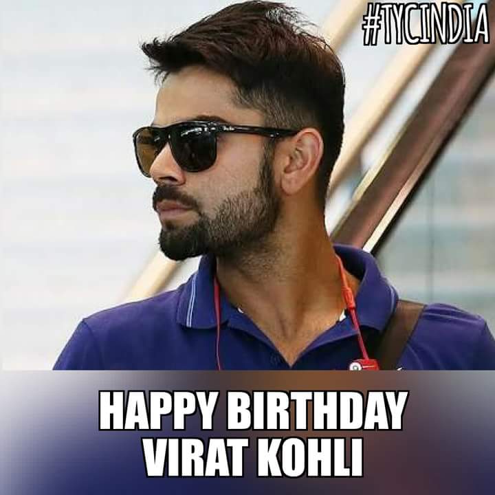 TYCindia's tweet photo. Many many happy returns of the day Champ ! 

#HappyBirthdayVirat 
#TYCIndia https://t.co/ywkFMKYF3W