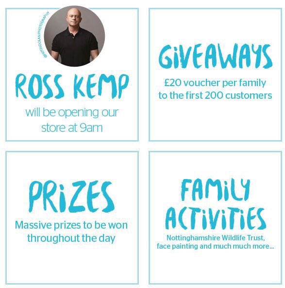 RossKemp's tweet photo. En route to @GO_Nottingham to officially open the store. Join me there from 9 #GoNottingham @GOoutdoors https://t.co/2wvlupmaTi