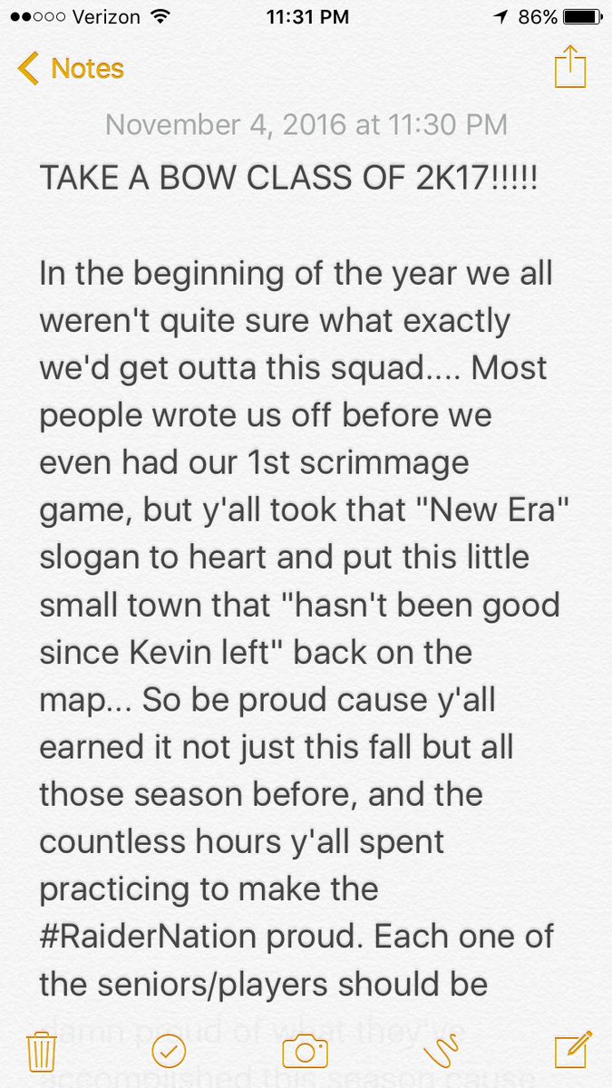 hab_monster's tweet photo. Something sappy for the seniors and class of 2K17 #NewEra #RaiderThat #RaiderNation https://t.co/g0DeoC8RM3