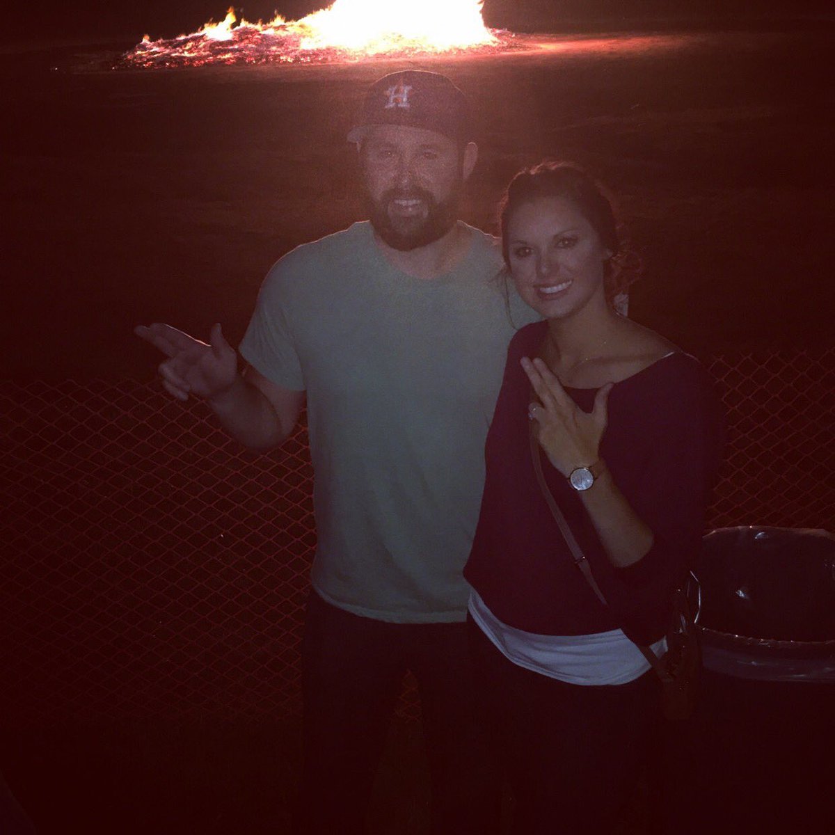 GentryOneal's tweet photo. SFA homecoming!  Good to back in east Texas! #AxeEmJacks #sfasu #Bonfire https://t.co/GB3WsfYHNF