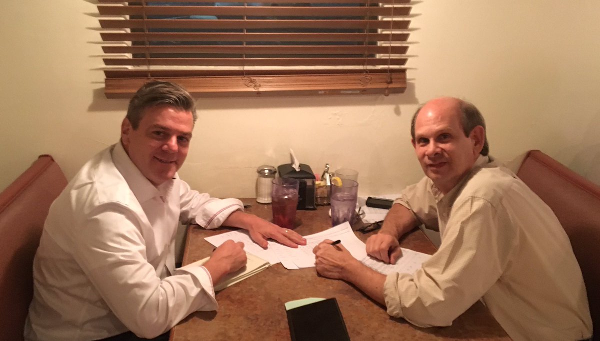 michaelcoleman's tweet photo. Analyzing #NM prez poll numbers with political guru Brian Sanderoff. If I told ya I'd have to kill ya. Check the #SundayJournal. Thx https://t.co/nJyrhnVmdC