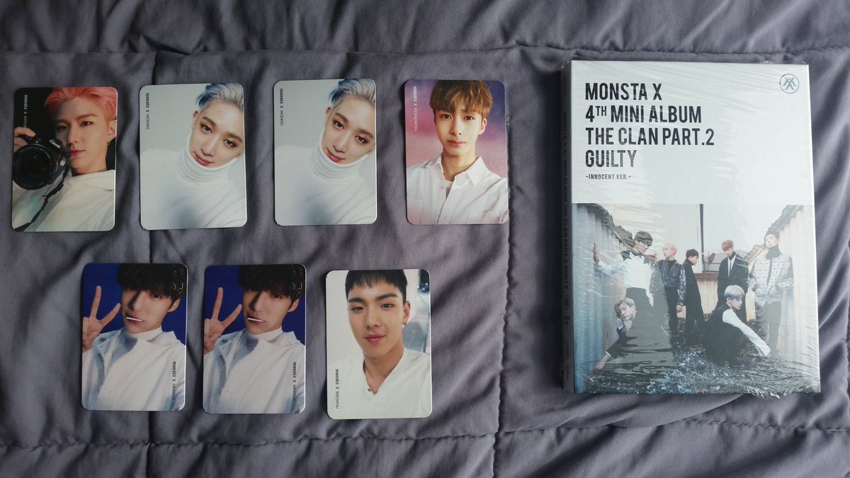 rabbiwbebe's tweet photo. [RT pls] WORLDWIDE
Selling MONSTA X 4th mini-album
The Clan part. 2 (Inocent ver. &amp; Guilty ver.)

#monsta_x #Guilty #Inocent #TheClanPart2 https://t.co/UeM0kjFjob