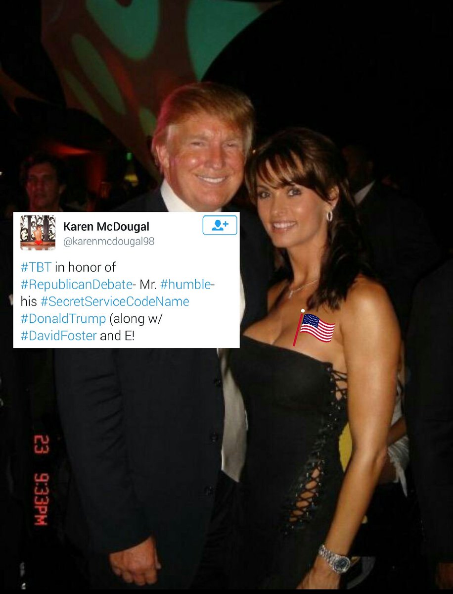 Karen McDougal with Donald Trump