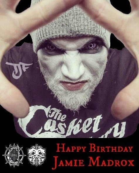 NoiseFromThePit's tweet photo. Happy birthday to the one and only Jamie Madrox of @tweetmesohard  from us at True Juggalo Family! Have a wickedly awesome day homie! 🎉 https://t.co/J4c5deBckG