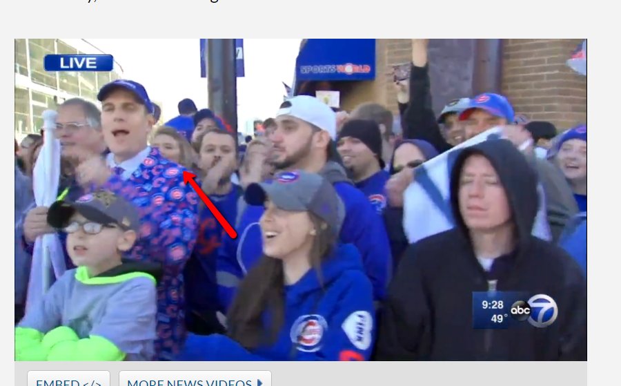 delaney918's tweet photo. @TBrownABC7 Great to see you this morning! Can I get a copy of this video to share with my family?! #GoCubs #WorldSeriesChampions https://t.co/tmp5OeQOCA