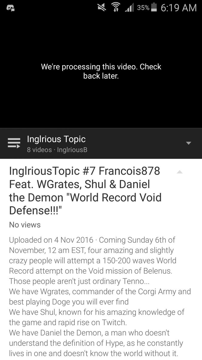 MichelPostma_'s tweet photo. Get ready for something amazing!!! #InglriousTopic with @Francois878 @wgrates @ShulGaming @DanielDemonTV #Warframe https://t.co/2J5qBACMvo