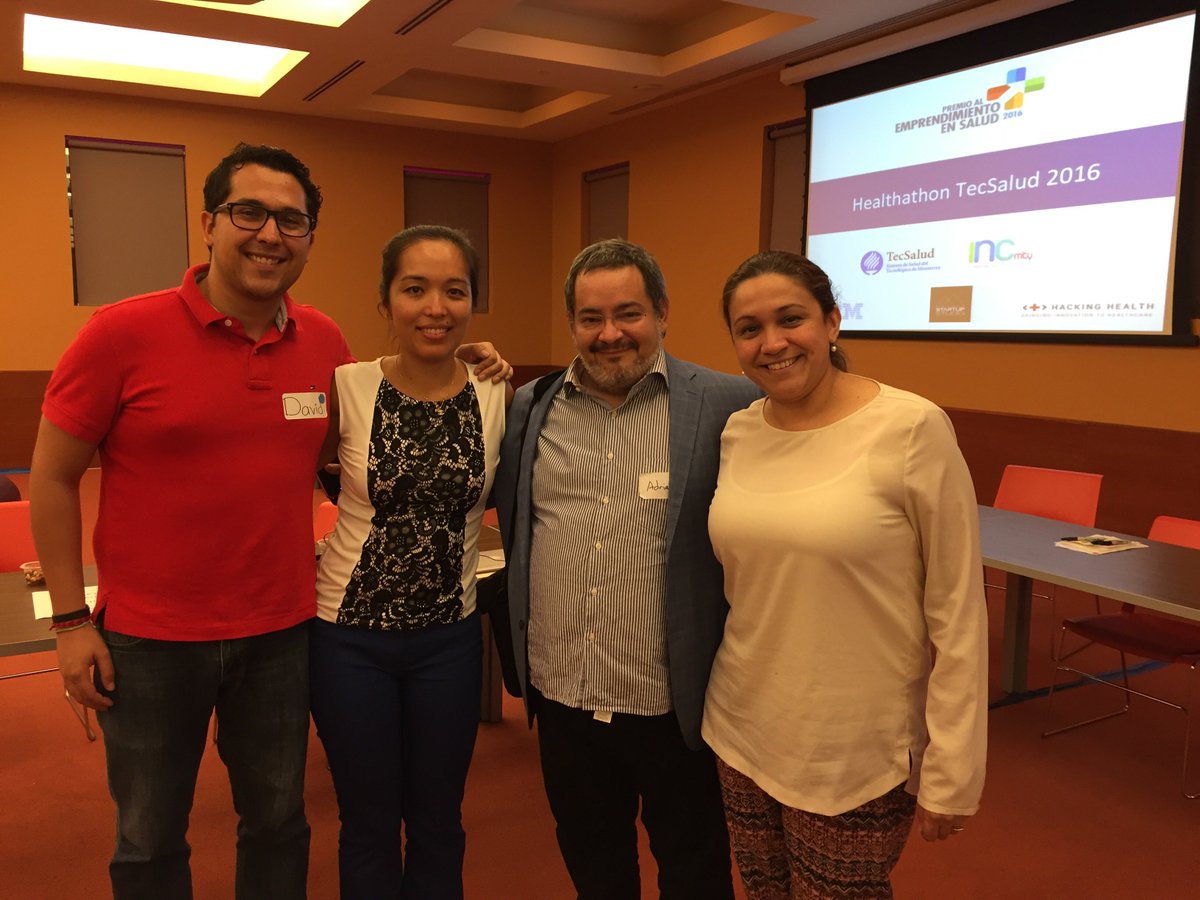 DavilaDavid's tweet photo. Equipo MedKey terminando el 1er día del #healthathon2016 @INCmty @startupstudiomx https://t.co/4VX4IhgHDO