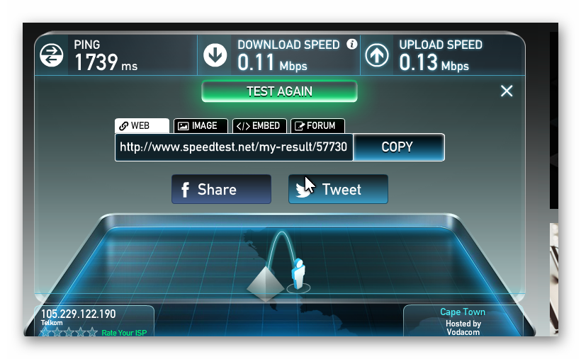 explorehermanus's tweet photo. @TelkomZA @HelloTelkom Brilliant internet speed again this morning ....NOT!! Damn wish we could get consistent speeds! https://t.co/WRXQ2swiWN