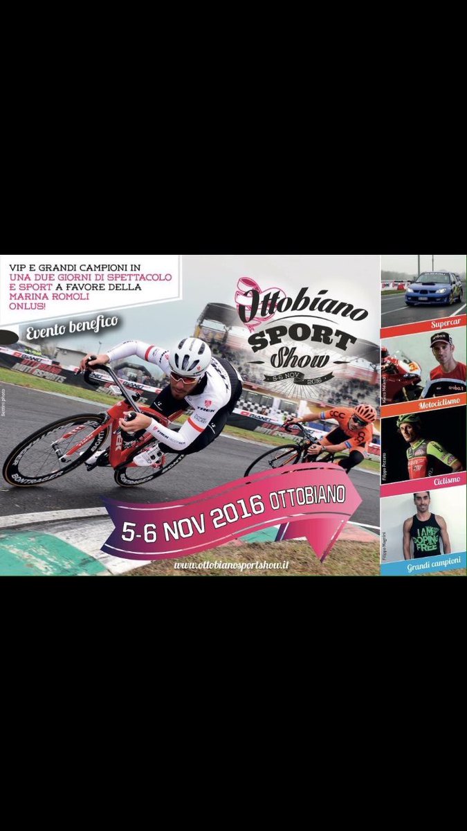 Io non saro' presente, ma consiglio a tutti di partecipare a quest'evento per aiutare la ricerca! 💚 #marinaromolionlus