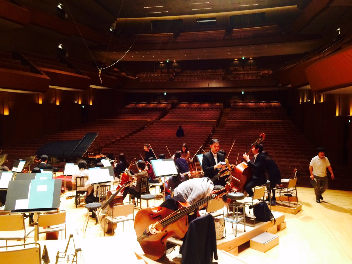 Tchaikovsky's First Piano Concerto in about one hour. #minatomiraihall#yokohama#yamaha
