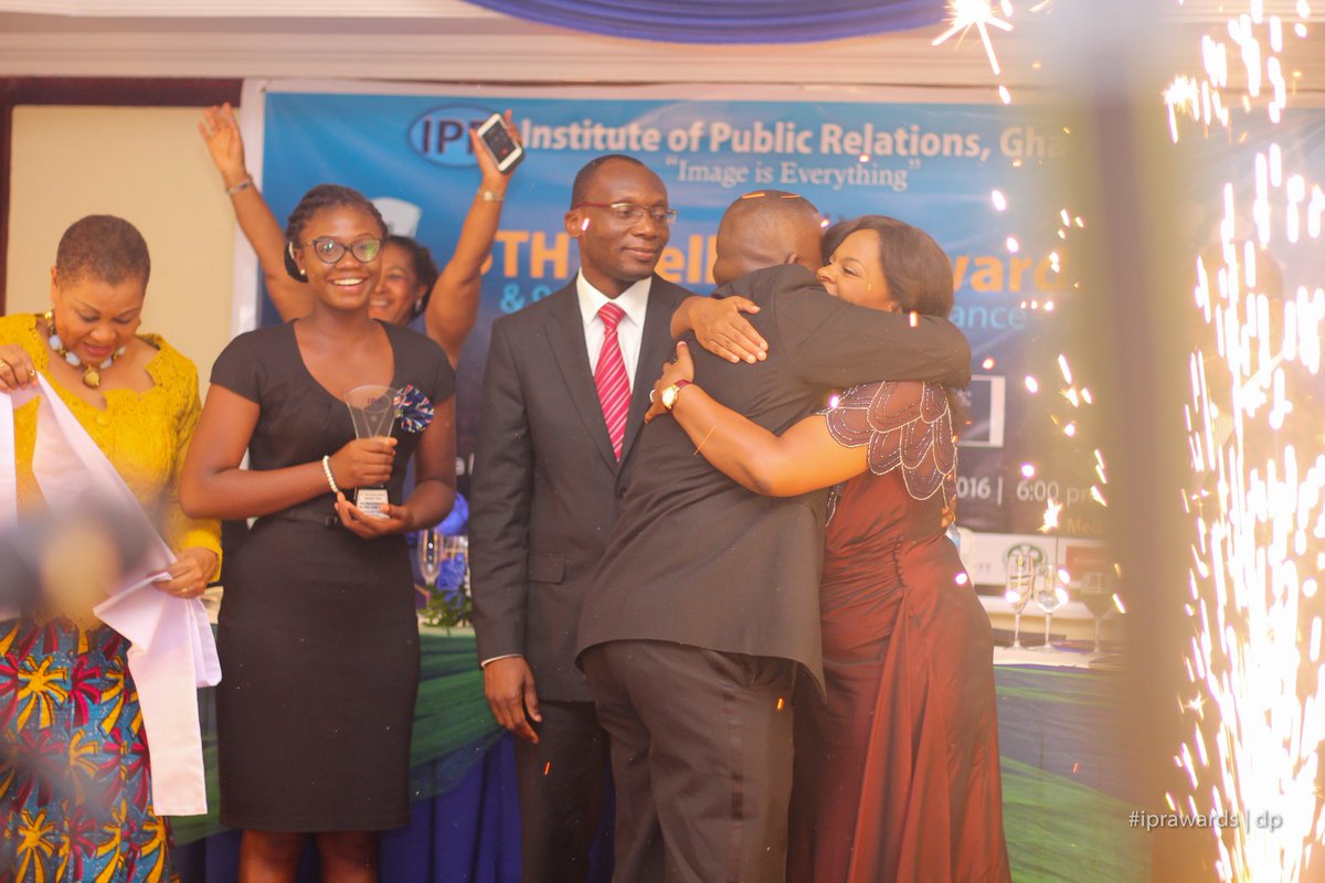 IPRAUCC's tweet photo. The PR gentleman of the year Gayheart Mensah, sharing your success story will be #great #happymoments  @vodafoneghana #iprawards #prawards # https://t.co/quwypCVF5J