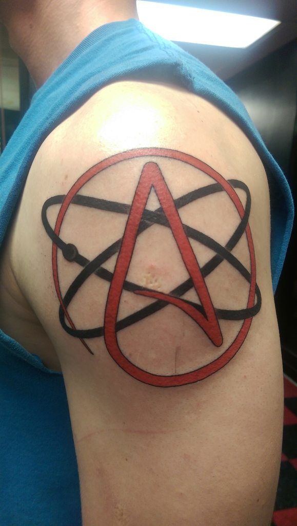 Aggregate 93+ about atheist symbol tattoo super cool .vn
