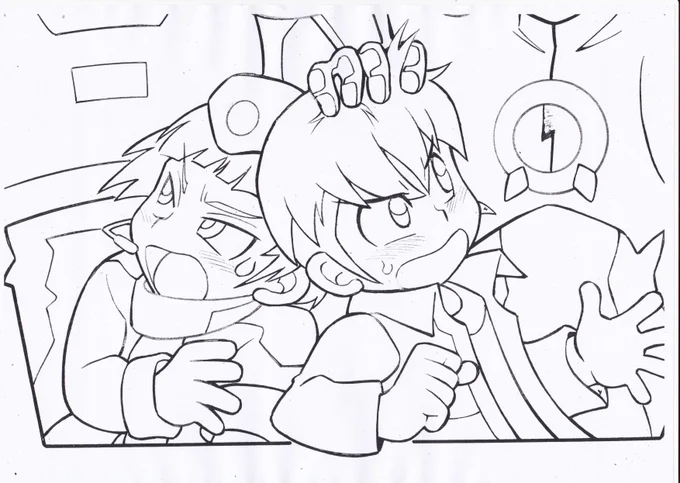 新装版ロックマンエグゼ5巻に、ちょっと反則のイラスト描きまして、チョイ見せします。全体図は5巻で見てね!5巻は11月下旬発売です!新装版エグゼ1～4巻発売中です、よろしくお願いします! 