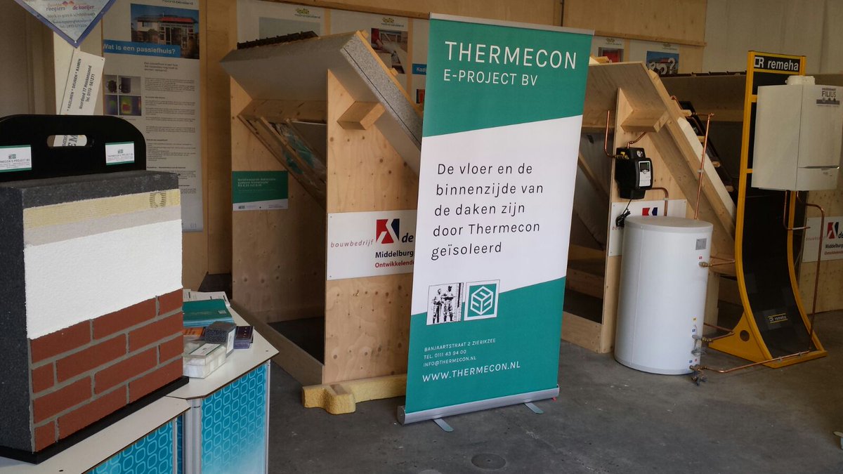 #dag_vd_isolatie Kom langs in Wissenkerke met vragen over #isolatie. Thermecon adviseert u vandaag vanuit de Duurzaam Bouwen showroom!