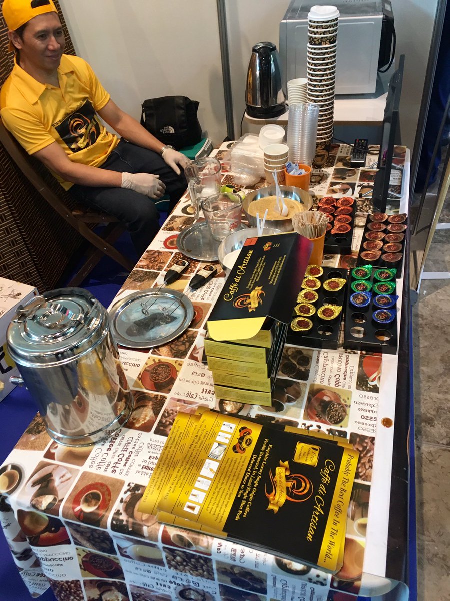 caffediartisan's tweet photo. Thank you all for making Caffe di Artisan the most popular stand #ICTF2016 https://t.co/aeLRjYEbM5