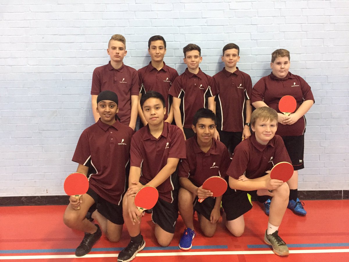 Well done to the U16 Boys Table Tennis teams for some great games. Excellent experience for the younger lads.