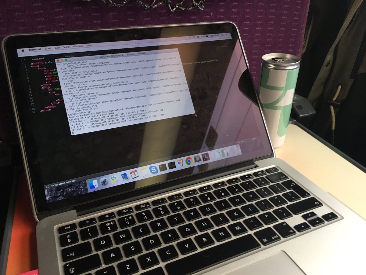 ralgeorgescu's tweet image. Prototyping with #HackTrainFuel on our way to Lyon! #HackTrainEU
