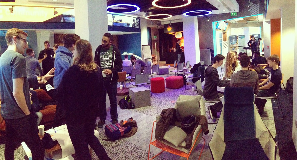 Jernej's tweet photo. Great start and kick off at Startup Weekend in Dublin! #stuswdub #swdublin #startupweekend #dublin #ucd #gsw2016 https://t.co/GpBIrSfa4U https://t.co/hmPONcwLVQ