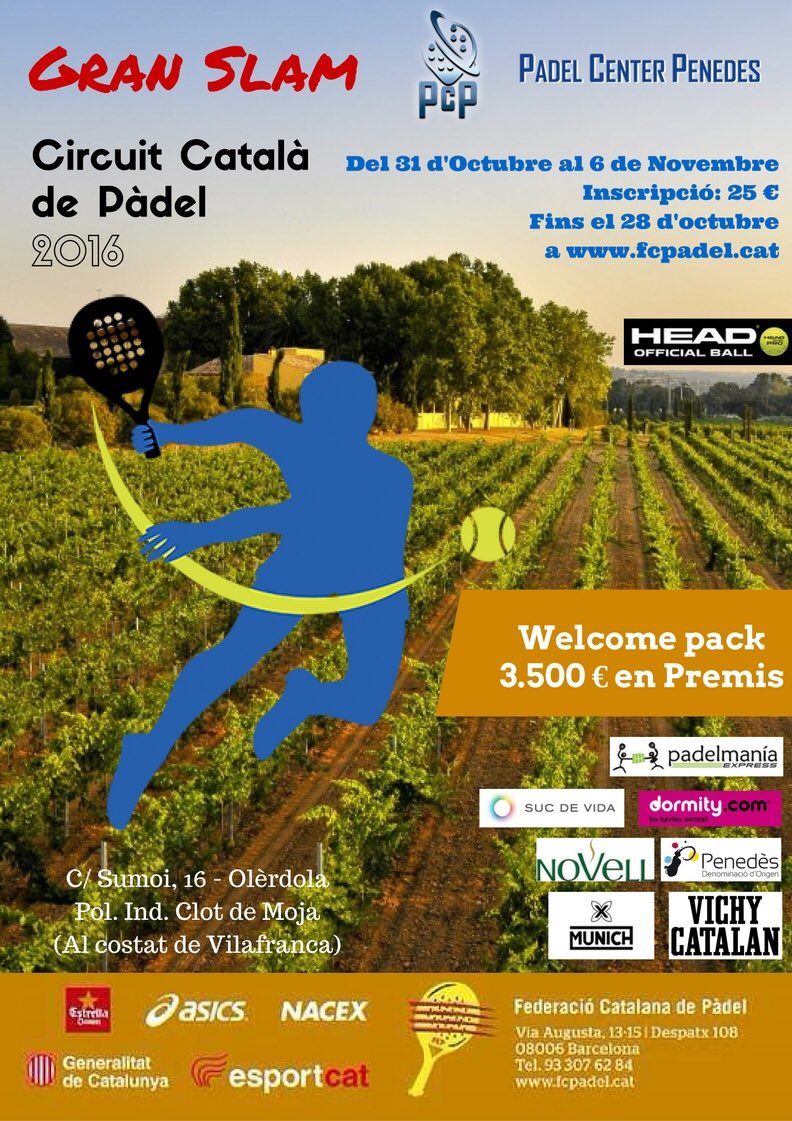 En joc a partir de les 11h els quarts de Final de #PadelFemení que es jugaran al #GranSlamFCP del <a href="/PadelPenedes/">Padel Penedes</a> 
gestio.fcpadel.com/be_t_detalleCu…