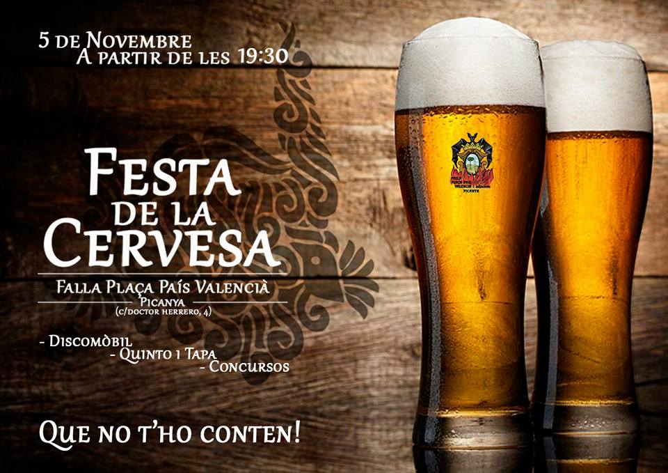 Recordem a totes i tots que aquesta nit tenim un any més la Festa de la cervesa al casal! Concurs, quintos i bona companyia. Vos esperem!!