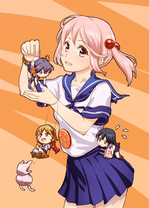 漣ちゃんを描くと絵が上手くなるタグをみかけたので、自分も気分転換に落書きしてみました。
一人だと寂しいので七駆全員集合です。
久しぶりにプレーンな漣ちゃんが描けて満足～w 