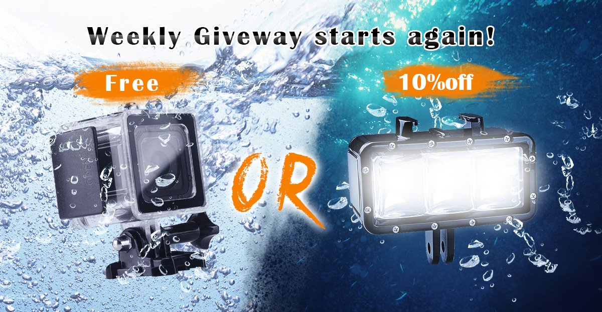 AmLightwish's tweet photo. Weekly #AmazonGiveaway one more time!!! Click https://t.co/HGp5PA1ipq you will enter to win one Diving Waterproof Housing Case. https://t.co/YgrM1DNBBn