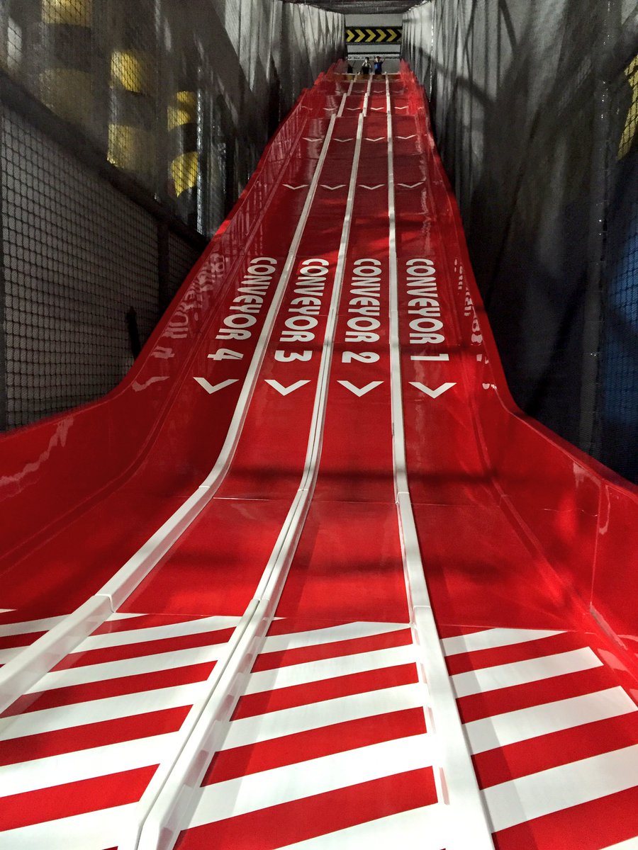 theboytemps's tweet photo. Kids' party @PlayFactoreUK this morning can only mean one thing... I'm gonna be racing my boy down this baby #bigredslide https://t.co/VOgNBfKDvZ