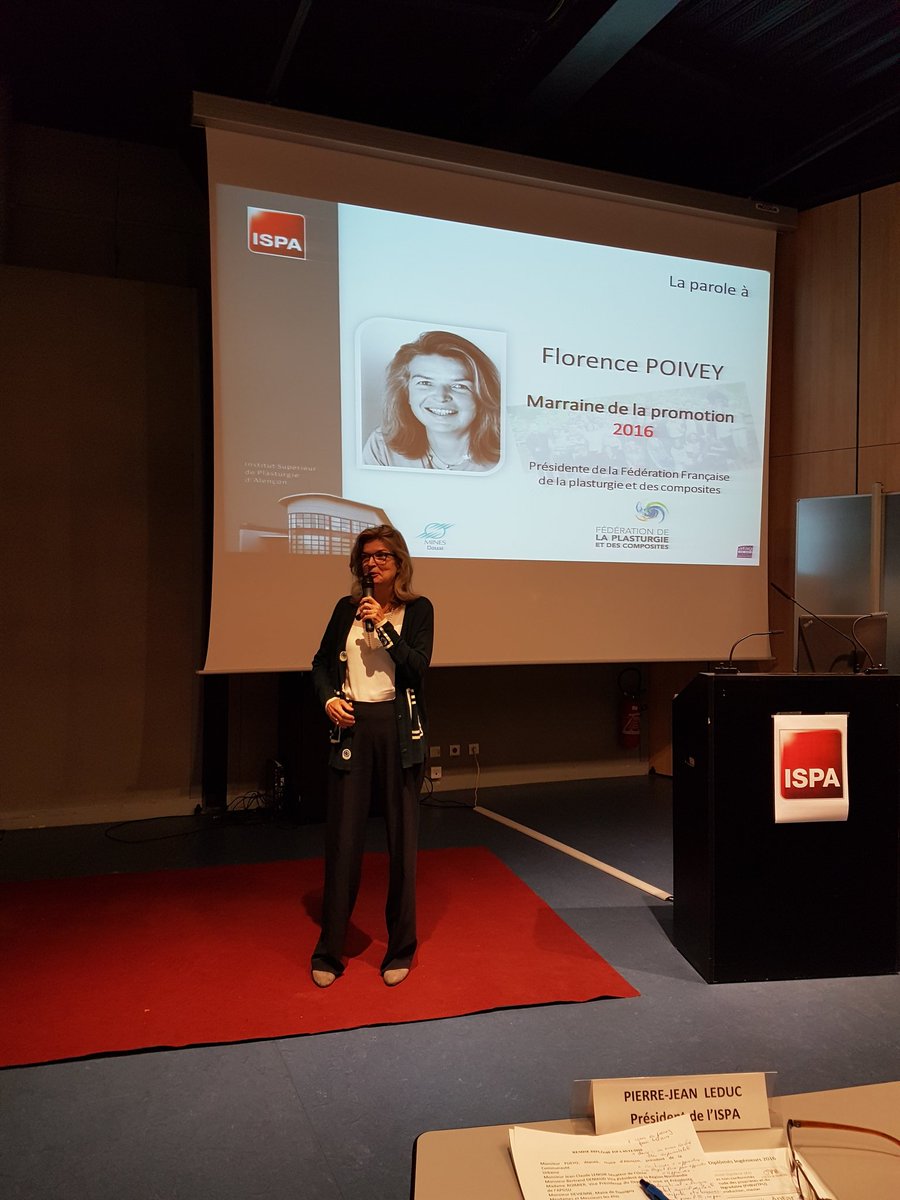 Jean MARTIN (@jean_m_martin) on Twitter photo Florence POIVEY à ses filleuls de la promo ISPA 2016: "N'abandonne jamais ton rêve ! Il est possible!" <a href="/fedplasturgie/">Fédération de la Plasturgie et des Composites</a> Florence POIVEY à ses filleuls de la promo ISPA 2016: "N'abandonne jamais ton rêve ! Il est possible!" <a href="/fedplasturgie/">Fédération de la Plasturgie et des Composites</a>