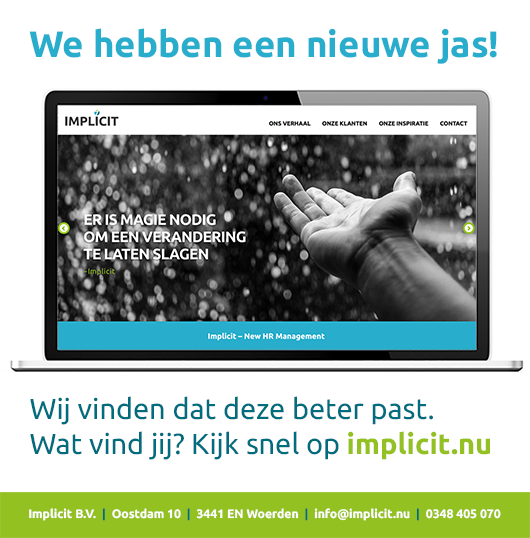 Trots op onze nieuwe website! Neem snel een kijkje op implicit.nu. Fijn weekend.