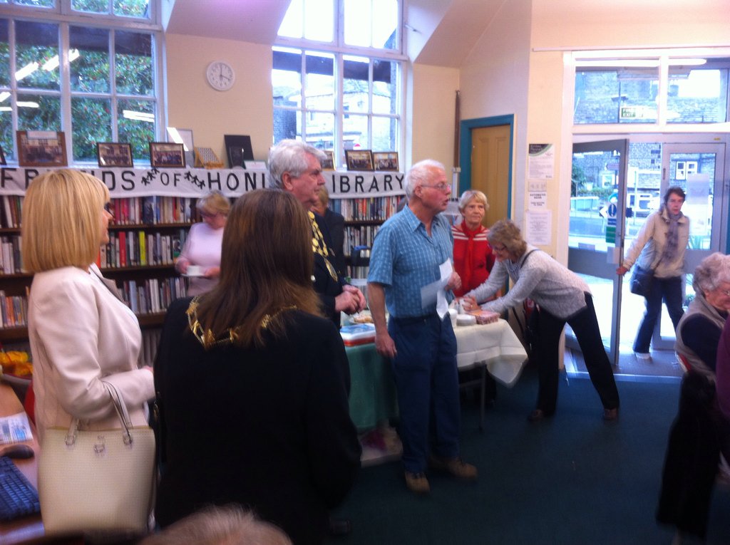 KirkleesMayor's tweet photo. 80th Anniversary of Honley Library. A great turn out Well Done Friends of Honley Library. Keep up the good work. https://t.co/JLL8160x4A