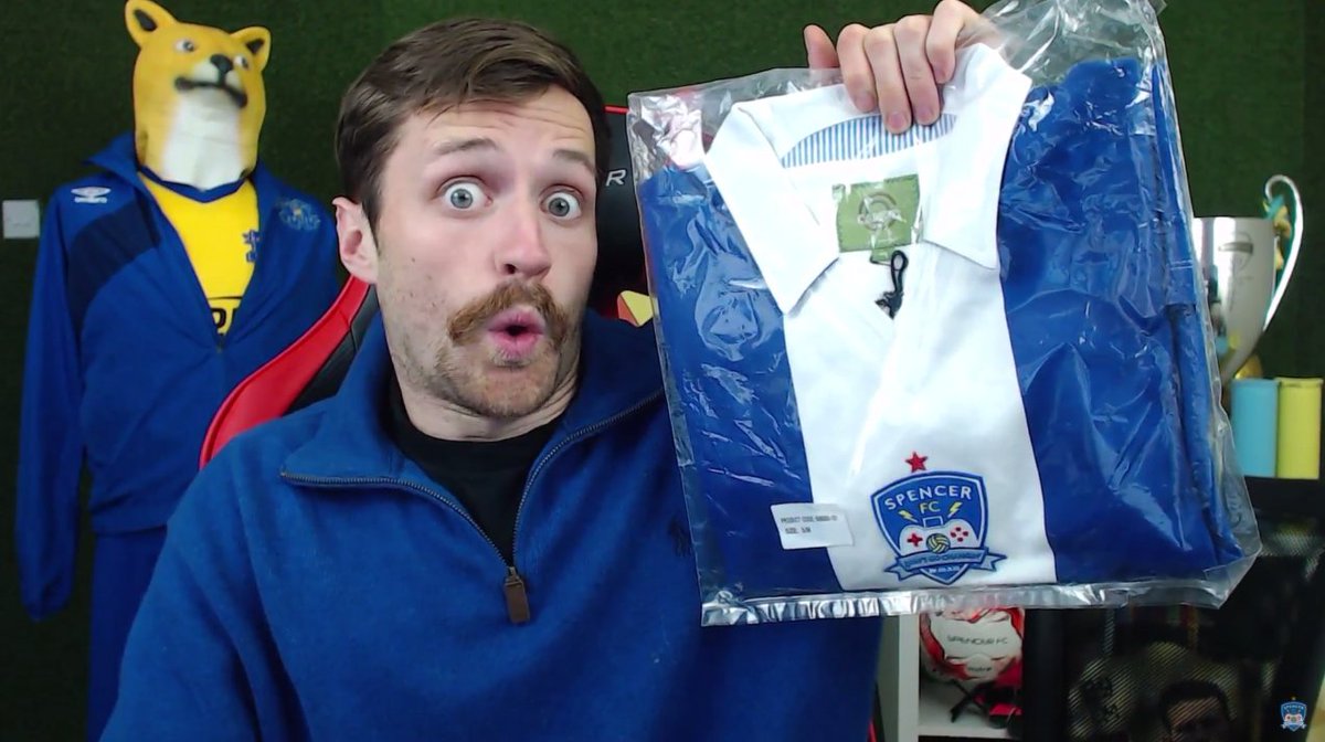 SpencerOwen's tweet image. TO BE IN WITH A CHANCE OF WINNING THIS SPENCER FC SHIRT, RT THIS TWEET! 
24 HOUR #MOVEMBER CHARITY STREAM. youtube.com/watch?v=-a-RXw…