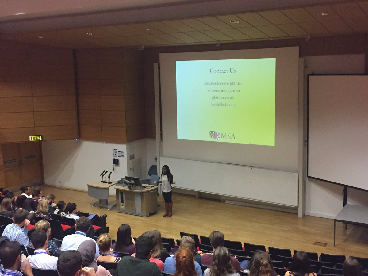 2016natmedsoc's tweet photo. Followed swiftly by current GKT MSA President Azelle Egbe, who discussed the role of the MSA and how they benefit students @azelle_egbe https://t.co/XDme0c6Ol0