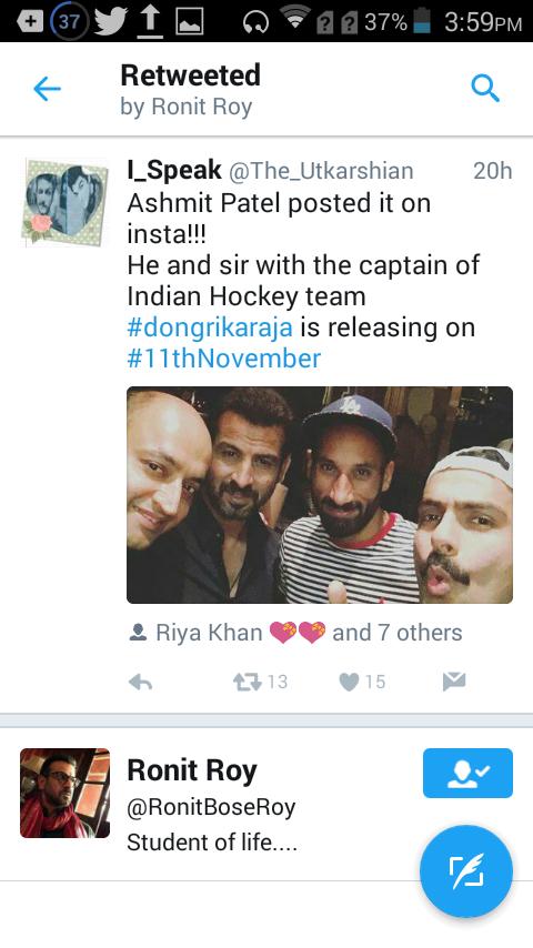 The_Utkarshian's tweet photo. This made my day!!! 
Watch #dongrikaraja on #11thNov2016 for this amazing human being &amp; one of the most stupendous actor of our industry!!! https://t.co/gXRG0tfW74