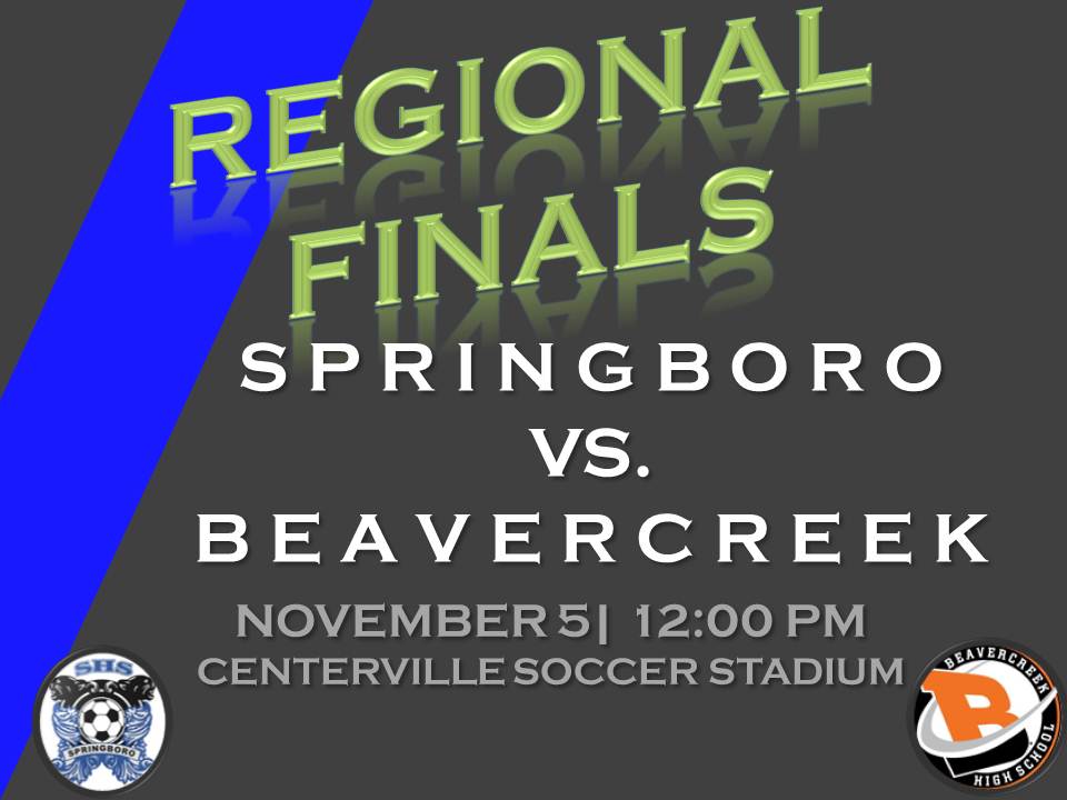 TeddHamilton's tweet image. ITS GAME DAY Come out and watch the Springboro Men's Soccer Team play Beavercreek in the Regional Finals @ Noon @ Centerville Soccer Stadium